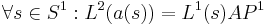 \forall s \in S^1: L^2(a(s)) = L^1(s)   AP^1